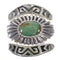 Silver Turquoise Stackable Ring Set Size 5-1/4 AX87348